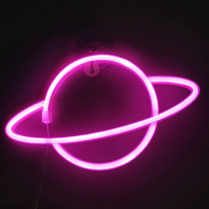 Neon Planet LED Alien Light for Room or Bar Decor