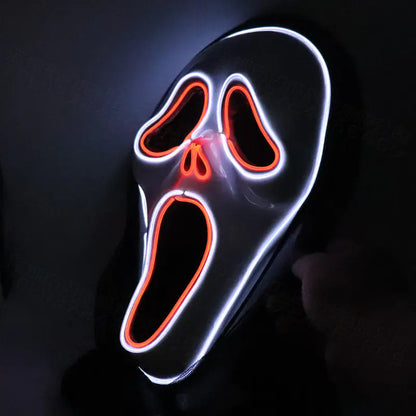 LED Glow Skull Mask for Halloween Party Scares