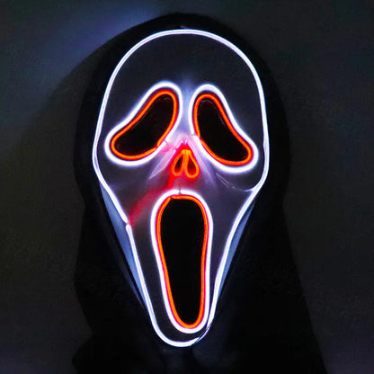 LED Glow Skull Mask for Halloween Party Scares