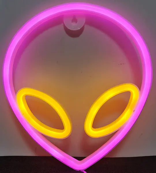 Neon Planet LED Alien Light for Room or Bar Decor