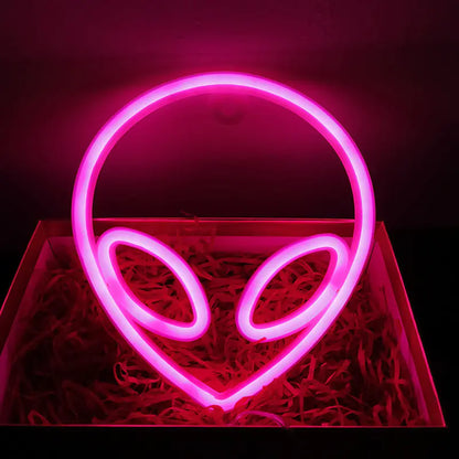 Neon Planet LED Alien Light for Room or Bar Decor
