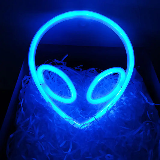 Neon Planet LED Alien Light for Room or Bar Decor