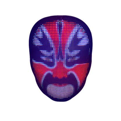 Colorful LED Halloween Mask for Parties and Events