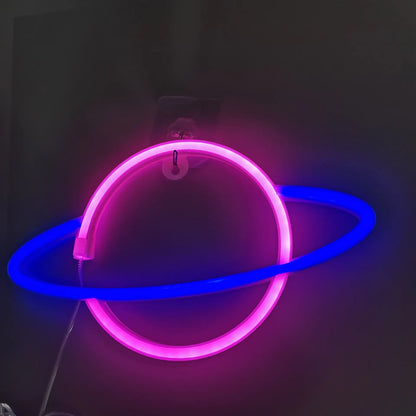 Neon Planet LED Alien Light for Room or Bar Decor