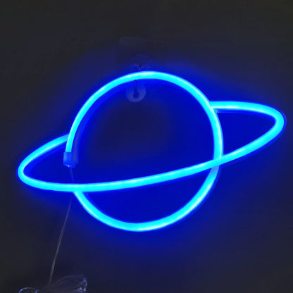 Neon Planet LED Alien Light for Room or Bar Decor
