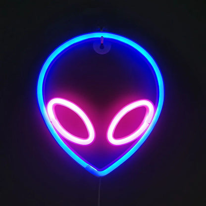 Neon Planet LED Alien Light for Room or Bar Decor